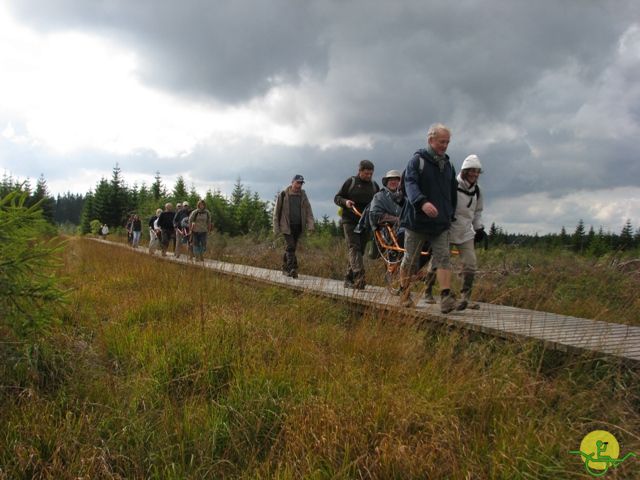 randonnée sportive avec joëlettes, Ovifat, 2012